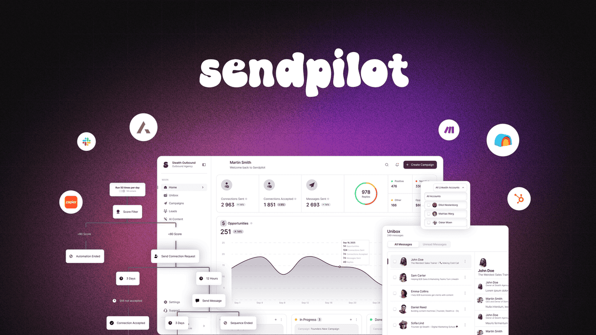 Sendpilot LinkedIn outreach automation - lifetime deal at $69