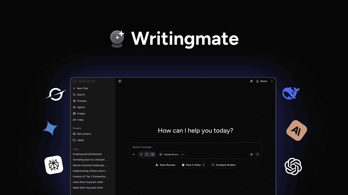 Writingmate - access 200+ AI models in one workspace - lifetime deal at $59